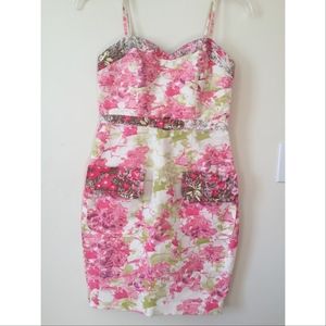Tracy Reese Floral Fitted Sheath Dress, size 4